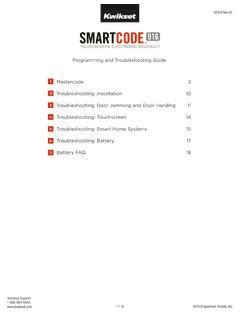 Programming and Troubleshooting Guide 1 Mastercode 2 .